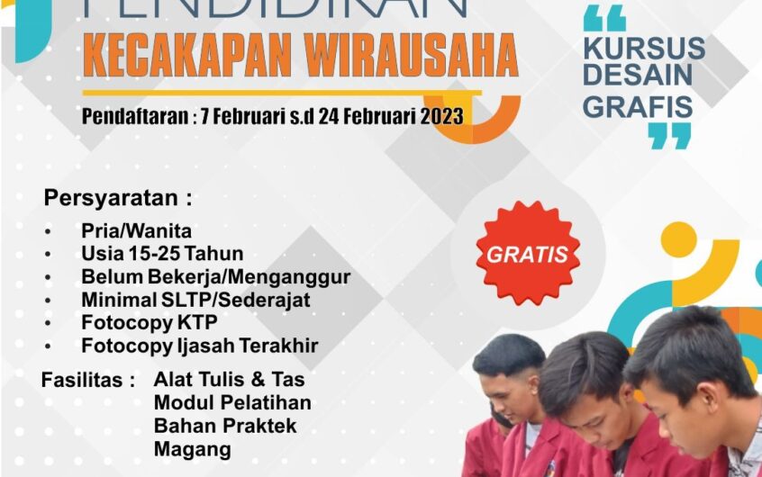 Telah Dibuka Pendaftaran PKW Desain Grafis 2023 PKBM Hati Mulya